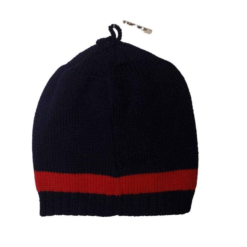 PURPLE MOUNTAIN Navy Blue Football Winter Hat Size 4 NEW